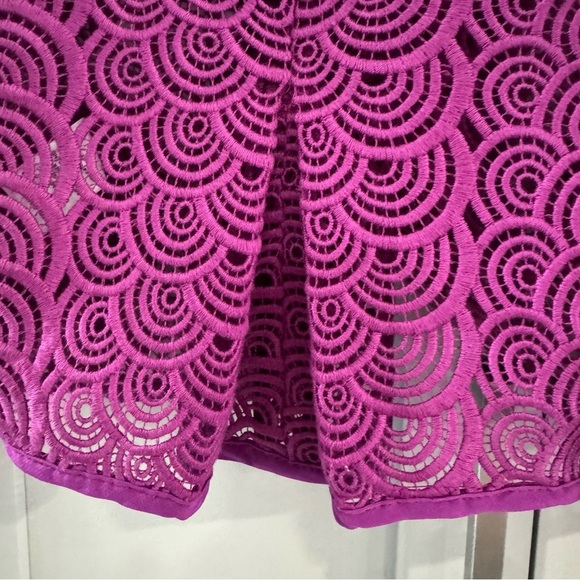 Nanette Lepore Acrobat Jacket Purple Lace size 6 - Picture 3 of 7